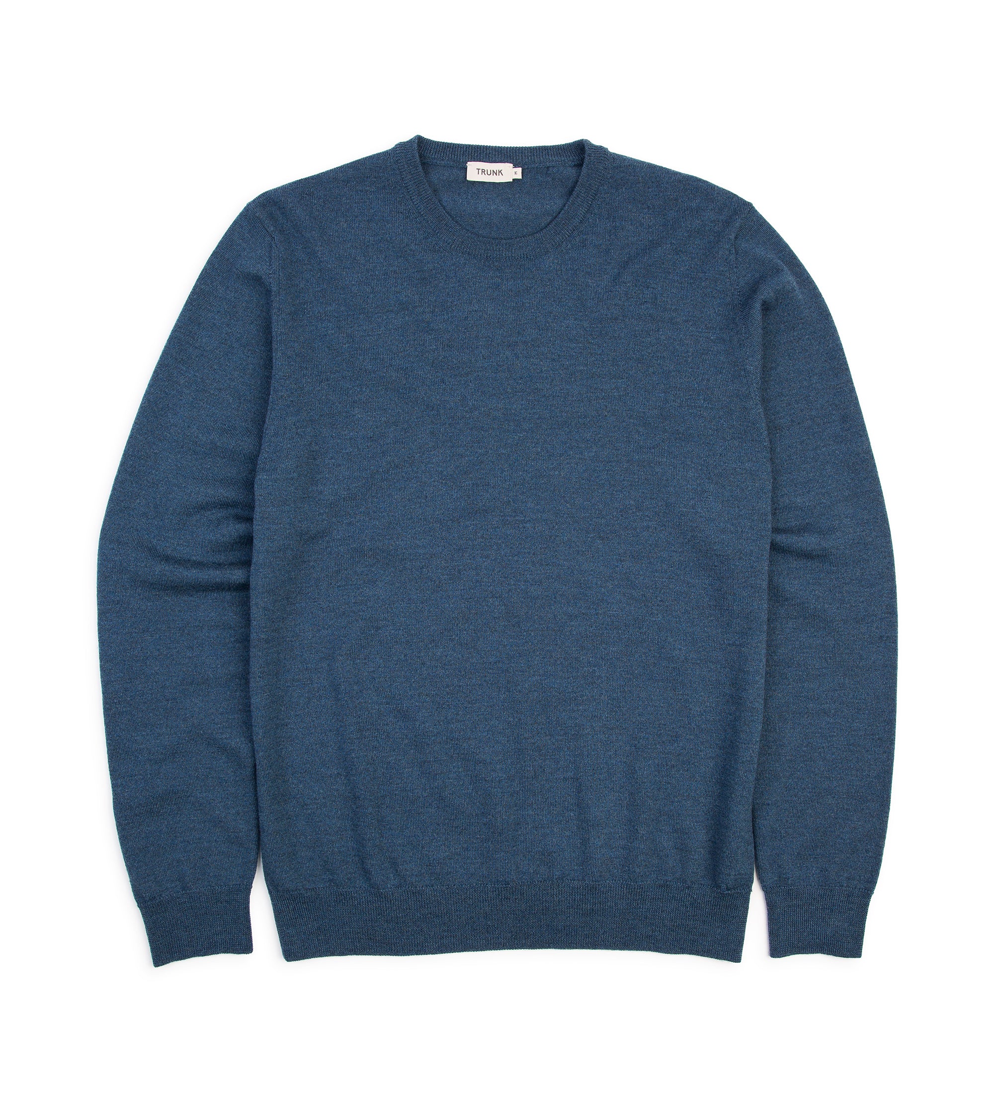 Trunk Harley Merino Crew Neck Sweater: Indigo